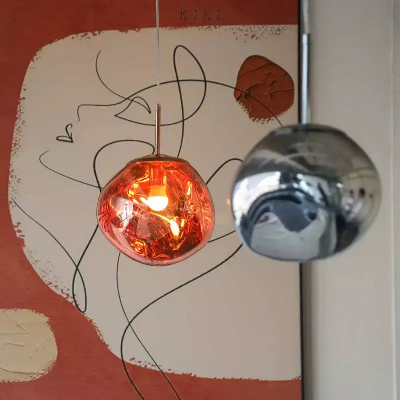 Artistic Melt Pendant Lamp – Modern Glass Ceiling Fixture