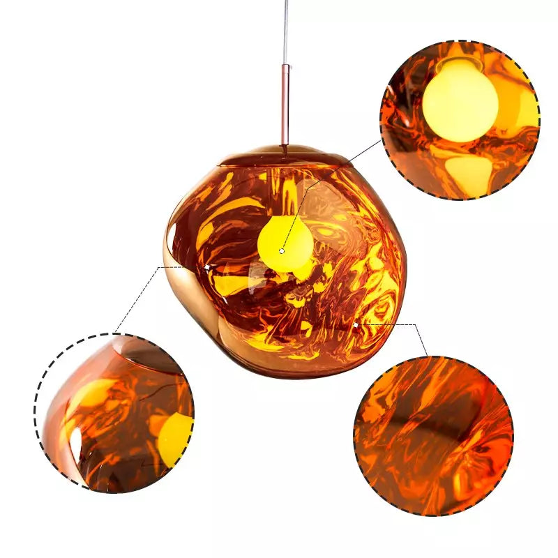 Artistic Melt Pendant Lamp – Modern Glass Ceiling Fixture