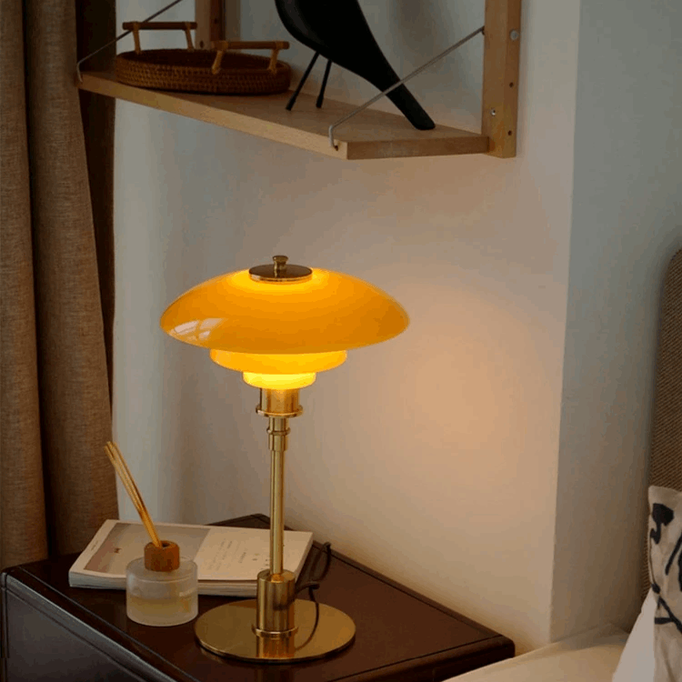 Minimalist Scandi Lamp – Iron & Glass Table Light