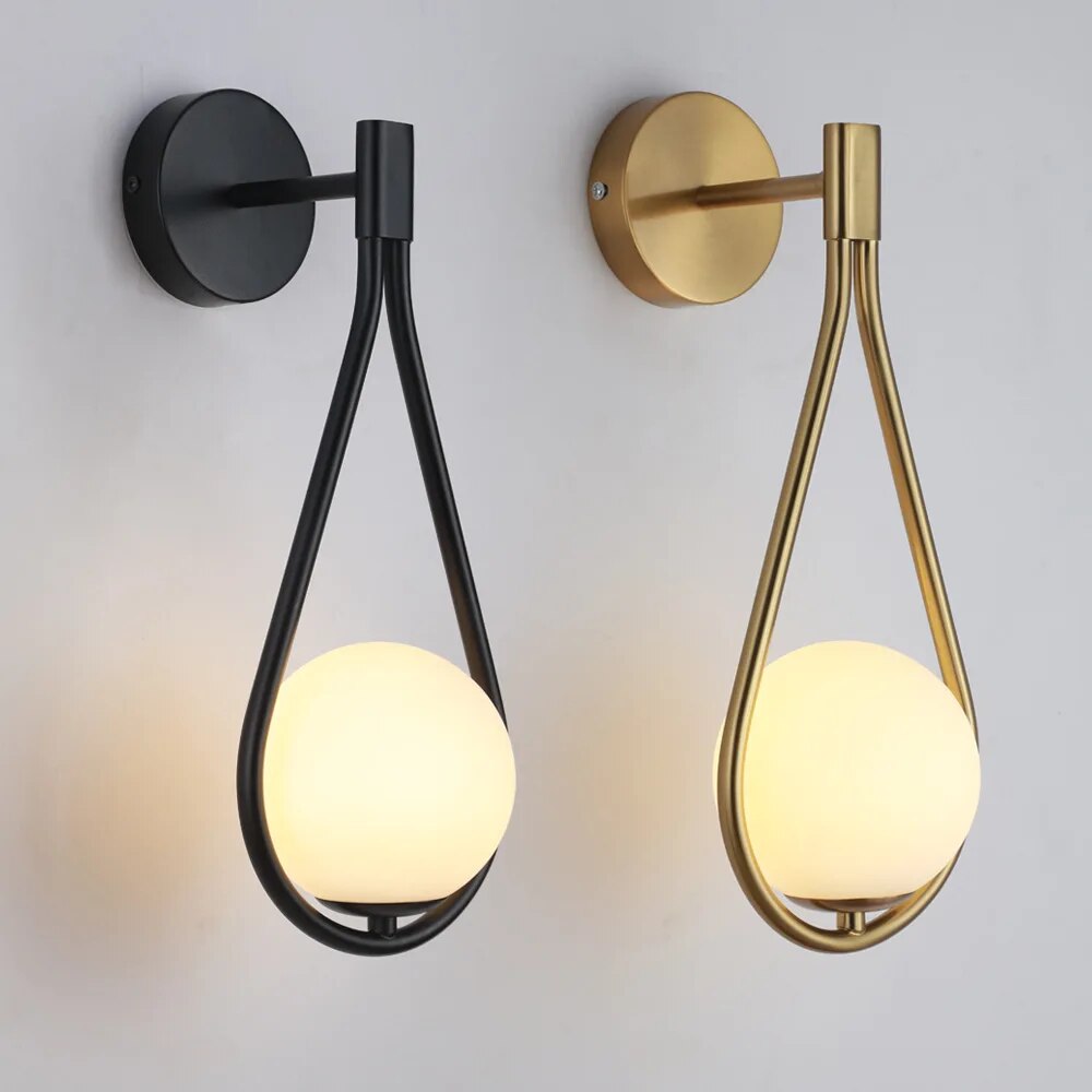 Minimalist Teardrop Wall Light – Nordic LED Accent Lamp
