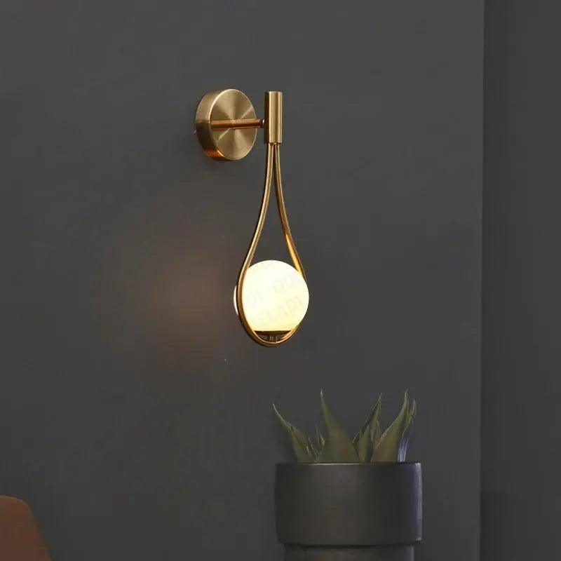 Minimalist Teardrop Wall Light – Nordic LED Accent Lamp
