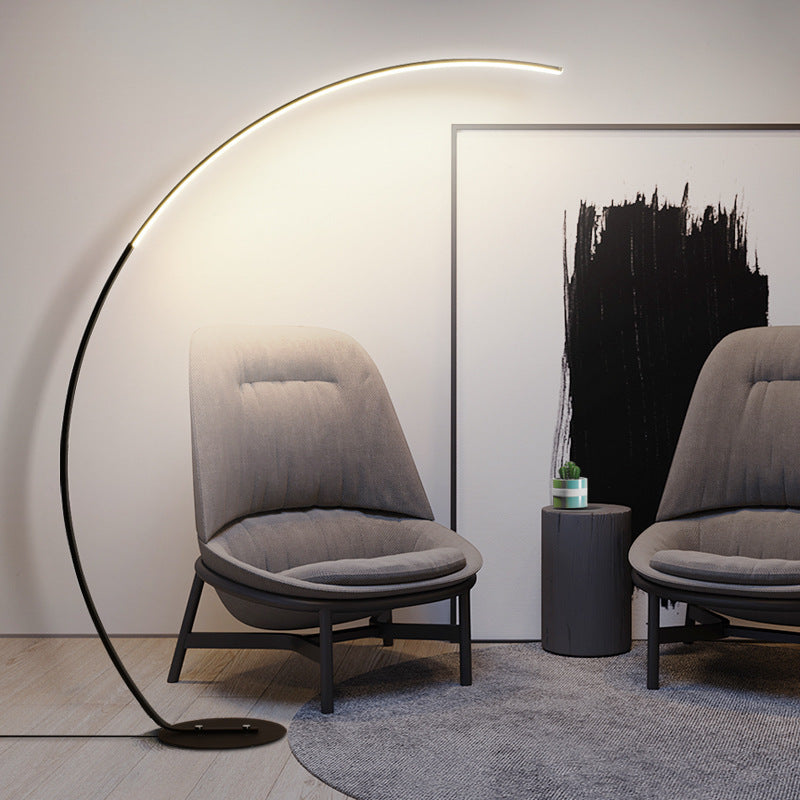 Modern Arc Floor Lamp – Minimal LED Reading Light for Living Rooms