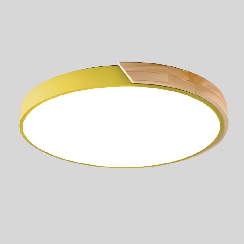 Modern Ceiling Light – Nordic Design with Wood and Acrylic