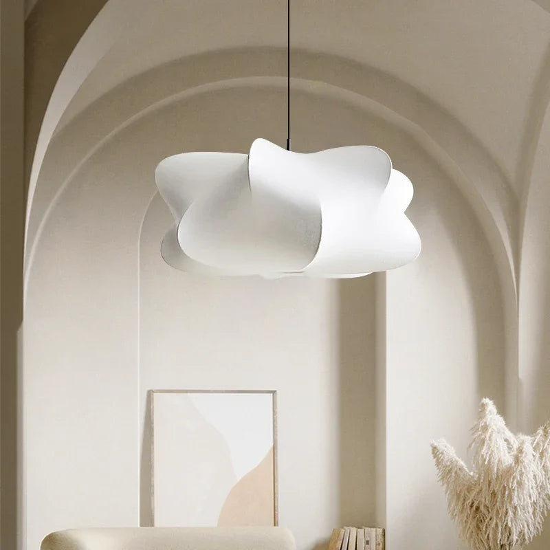 Modern Cloud Pendant Light – Organic Fabric Ceiling Lamp