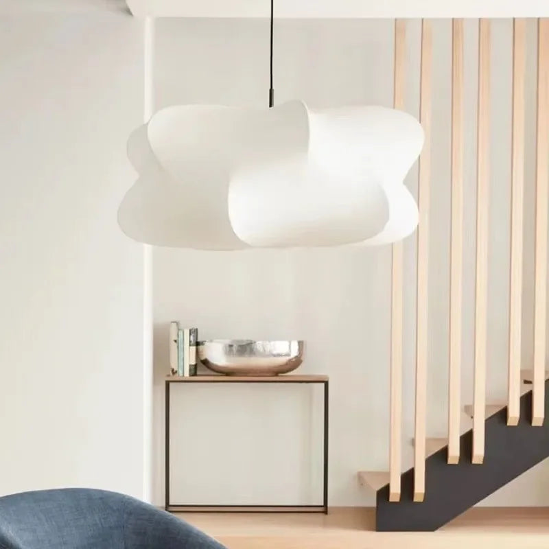 Modern Cloud Pendant Light – Organic Fabric Ceiling Lamp