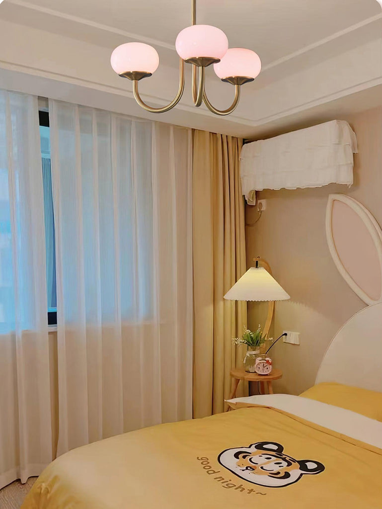 Modern Globe Chandelier – Glass Ceiling Light with Metal Frame