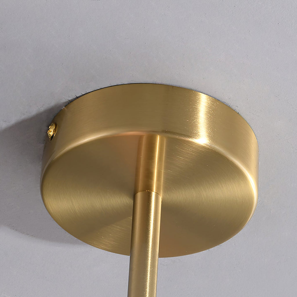 Modern Globe Chandelier – Glass Ceiling Light with Metal Frame