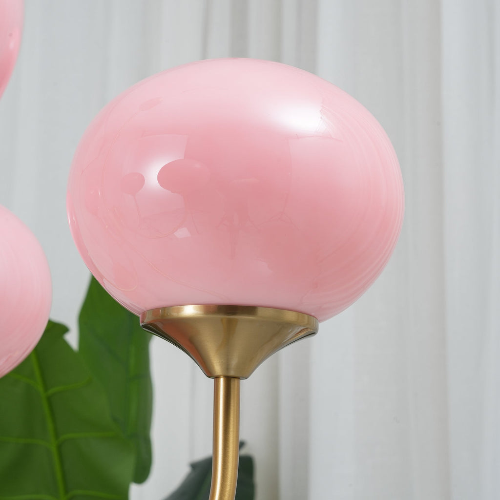 Modern Globe Chandelier – Glass Ceiling Light with Metal Frame