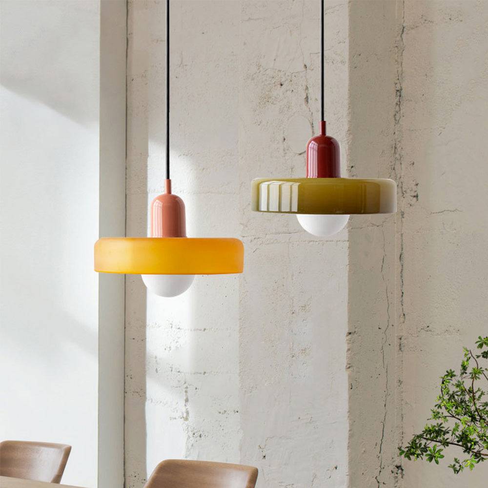 Modern Hanging Glass Ceiling Light – Adjustable Pendant Lamp