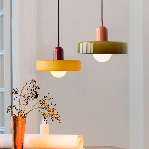 Modern Hanging Glass Ceiling Light – Adjustable Pendant Lamp