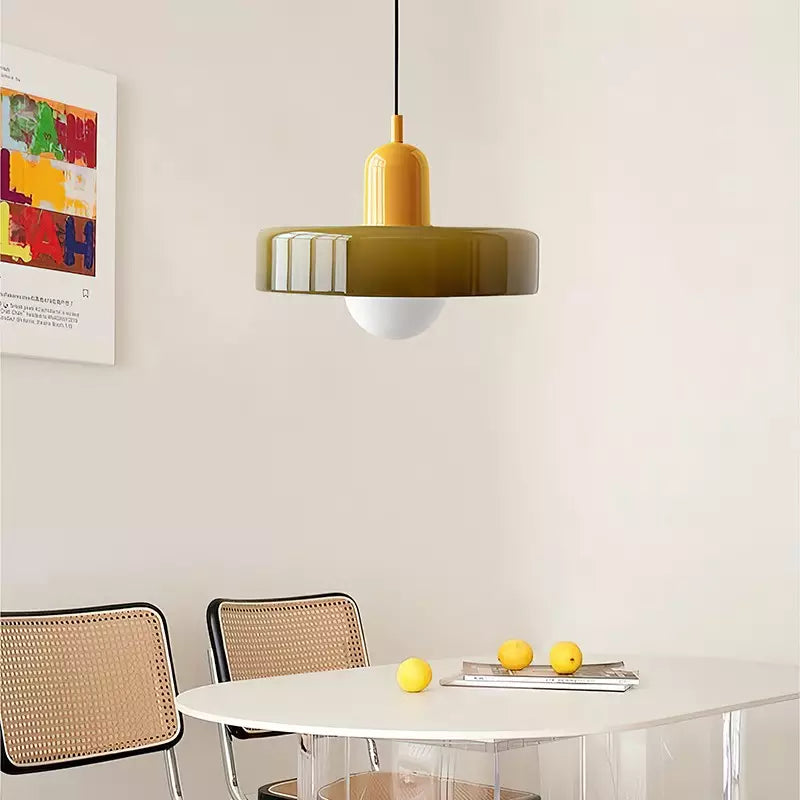 Modern Hanging Glass Ceiling Light – Adjustable Pendant Lamp