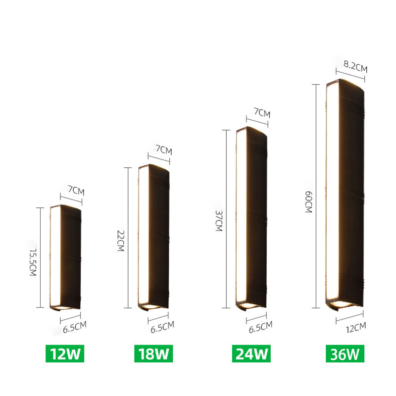 Modern Outdoor Wall Light – LED Up Down Waterproof Sconce