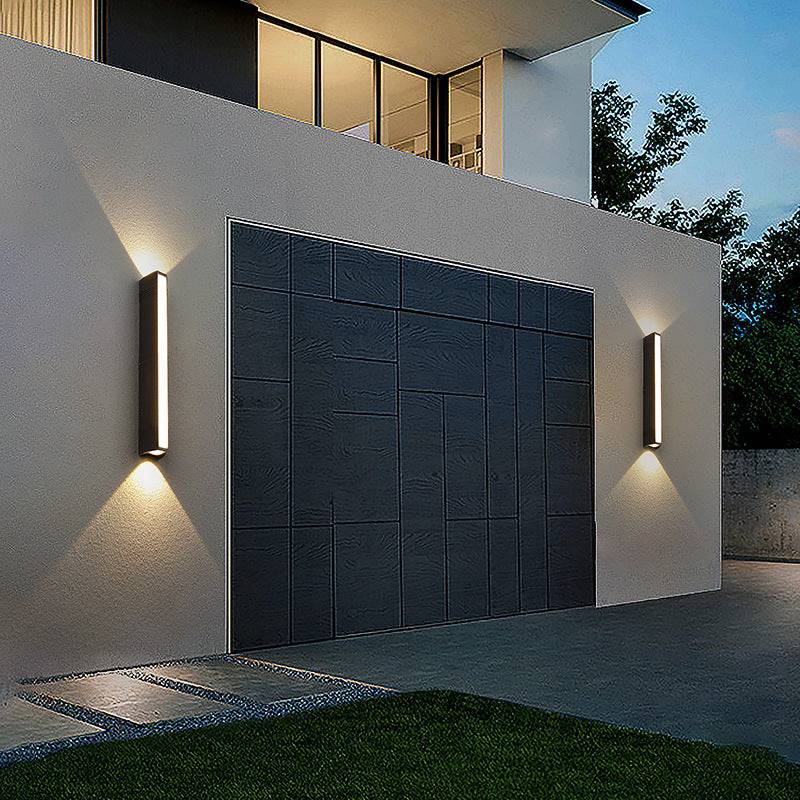 Modern Outdoor Wall Light – LED Up Down Waterproof Sconce