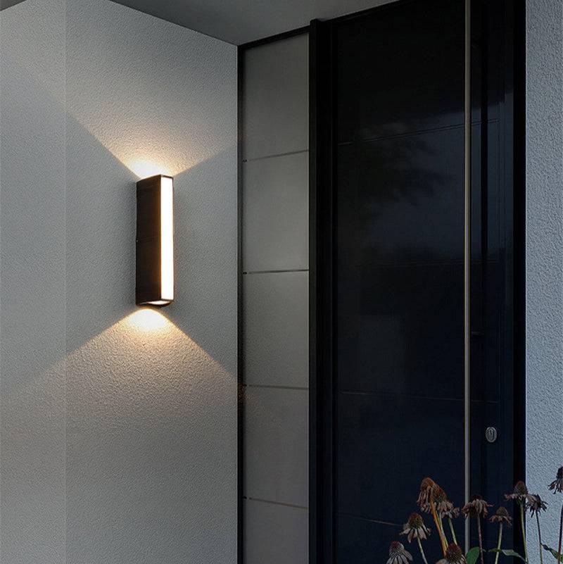 Modern Outdoor Wall Light – LED Up Down Waterproof Sconce