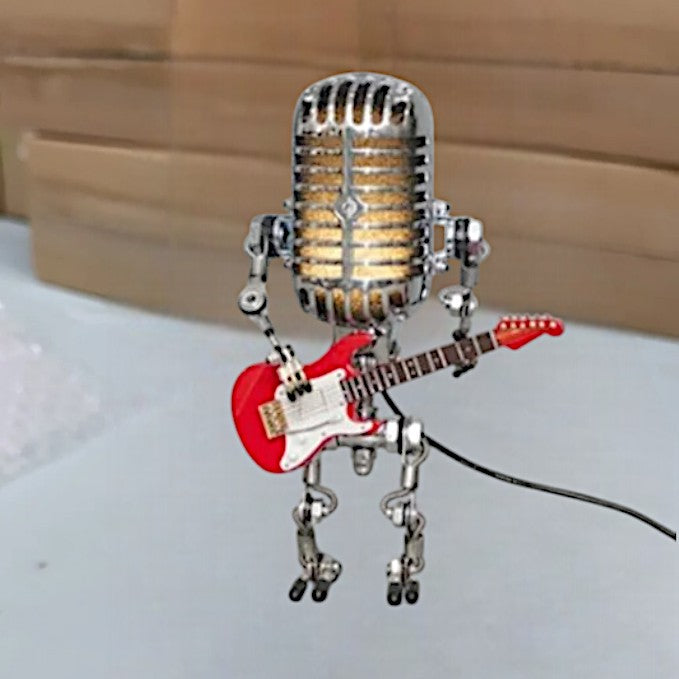 Music-Themed Robot Lamp – Modern Retro Table Light