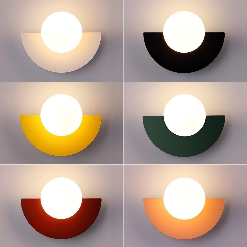 Semicircle LED Wall Light – Nordic Minimalist Accent Lighting