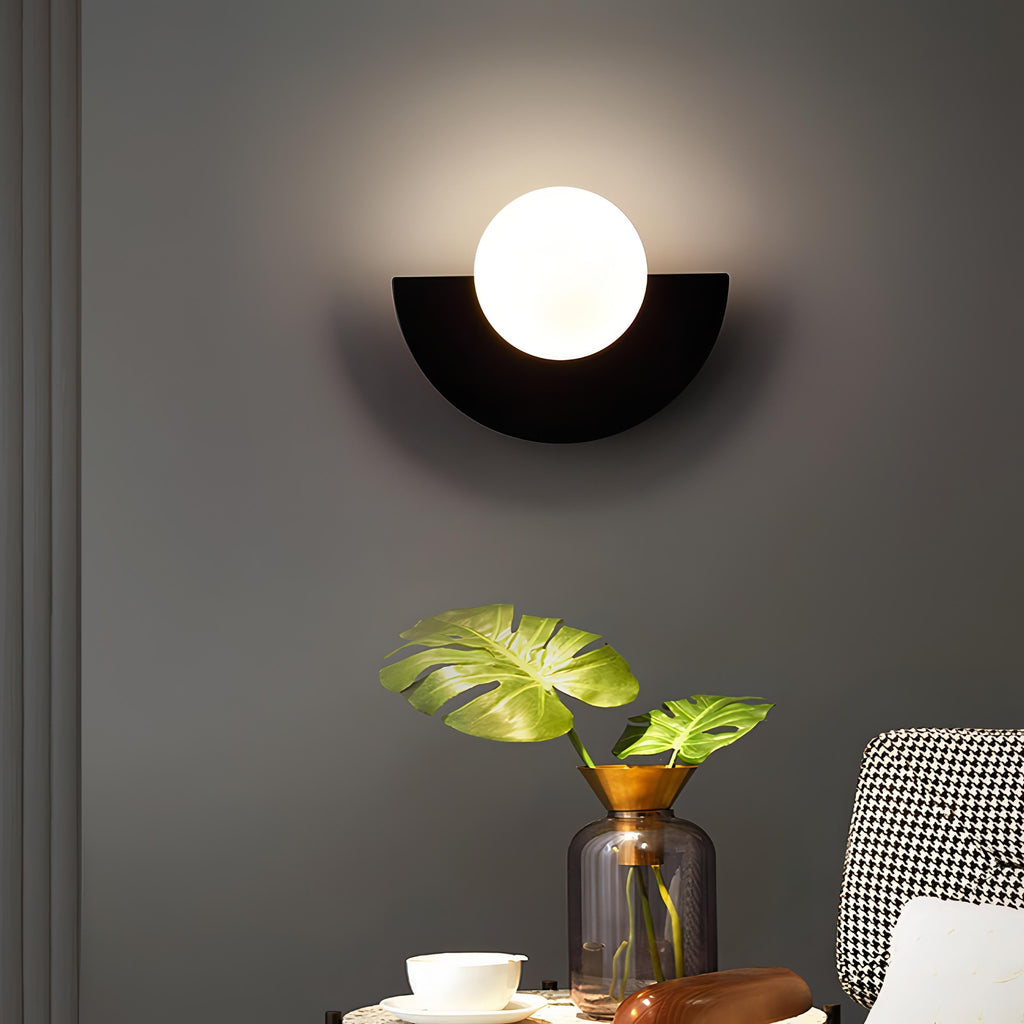 Semicircle LED Wall Light – Nordic Minimalist Accent Lighting